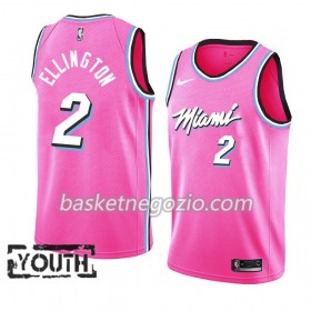 Canotte Bambino Miami Heat Wayne Ellington 2 2018-19 Nike Rosa Swingman